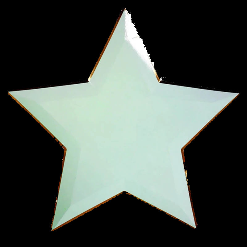 Star-shaped object with a gold outline on a white background