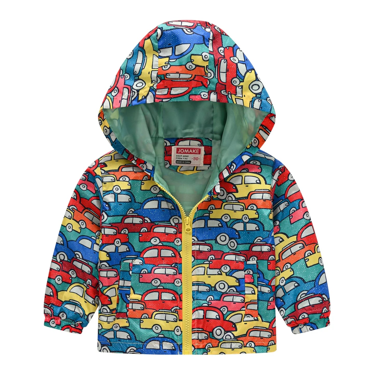 Windbreaker Jacket with Hood and Zip for Children Multivariant-4