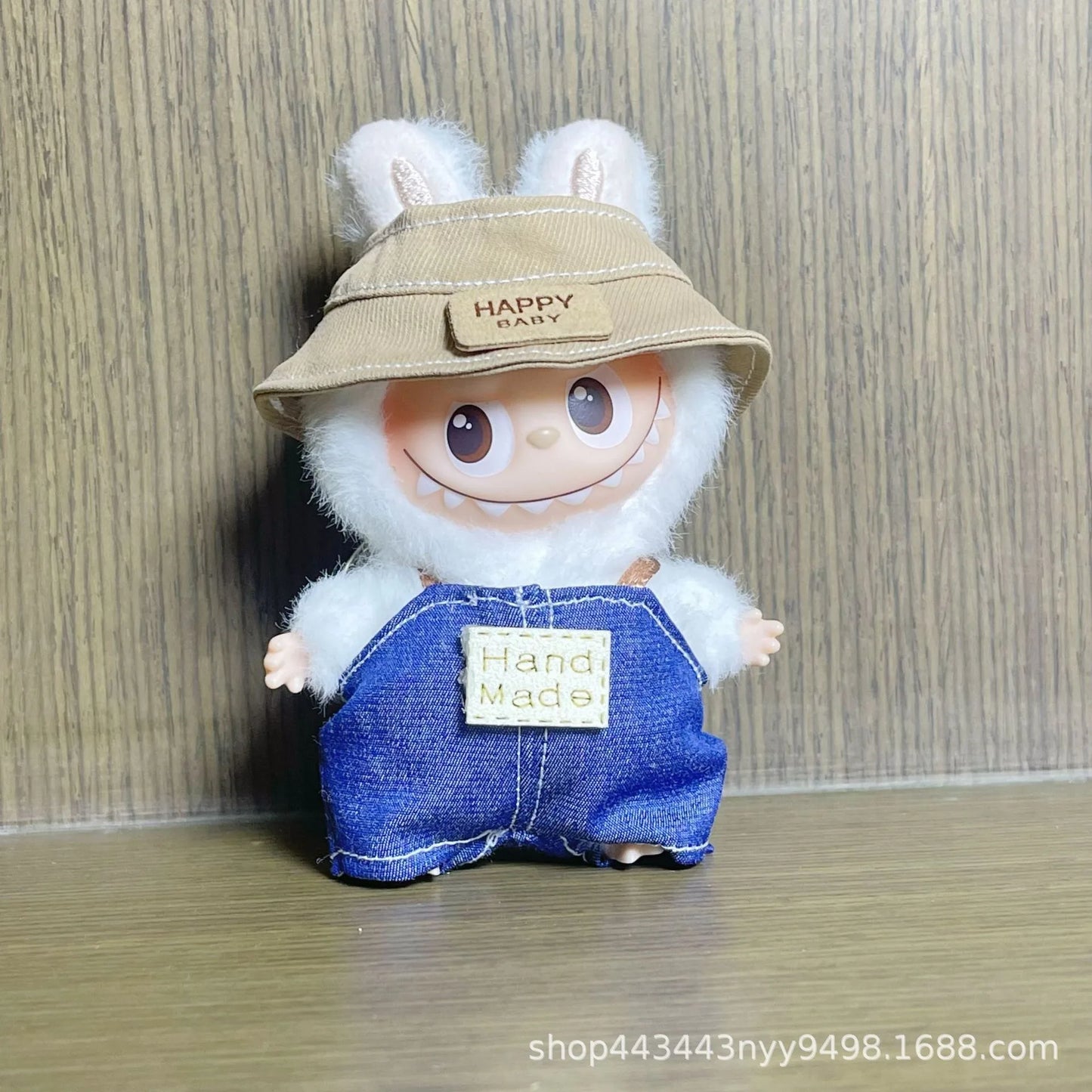 Mini Labubu Dress Pants Set for 10.5cm Labubu V4 the Monsters Pin Doll Clothes