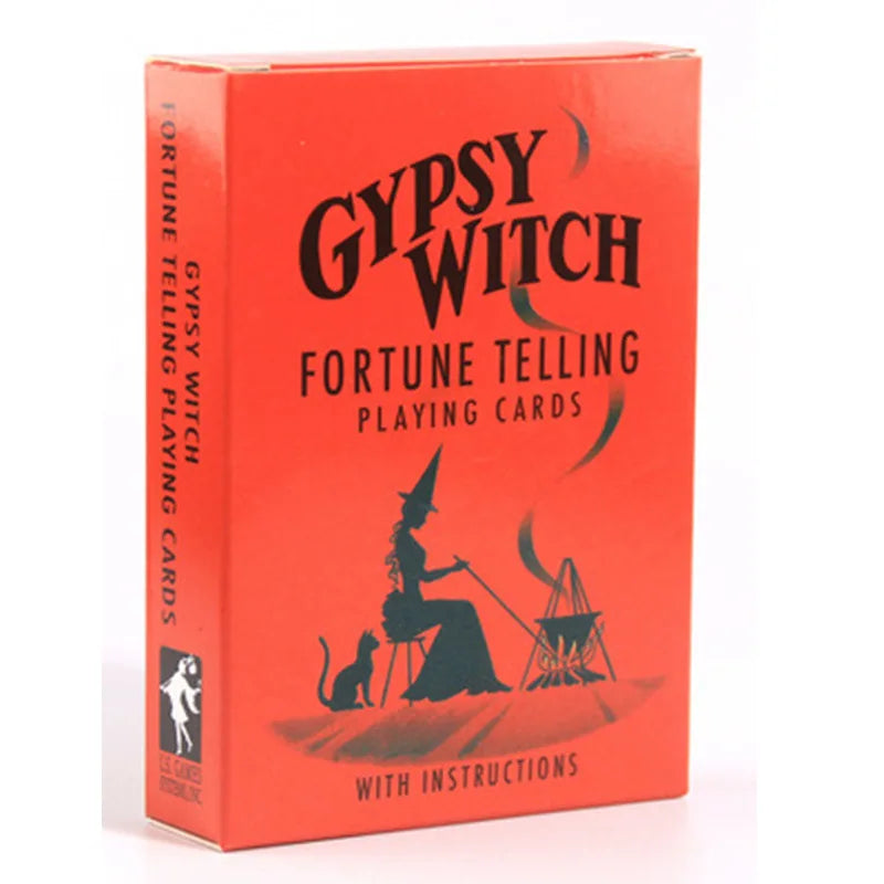 Gypsy Witch fortune telling playing cards packaging on a white background