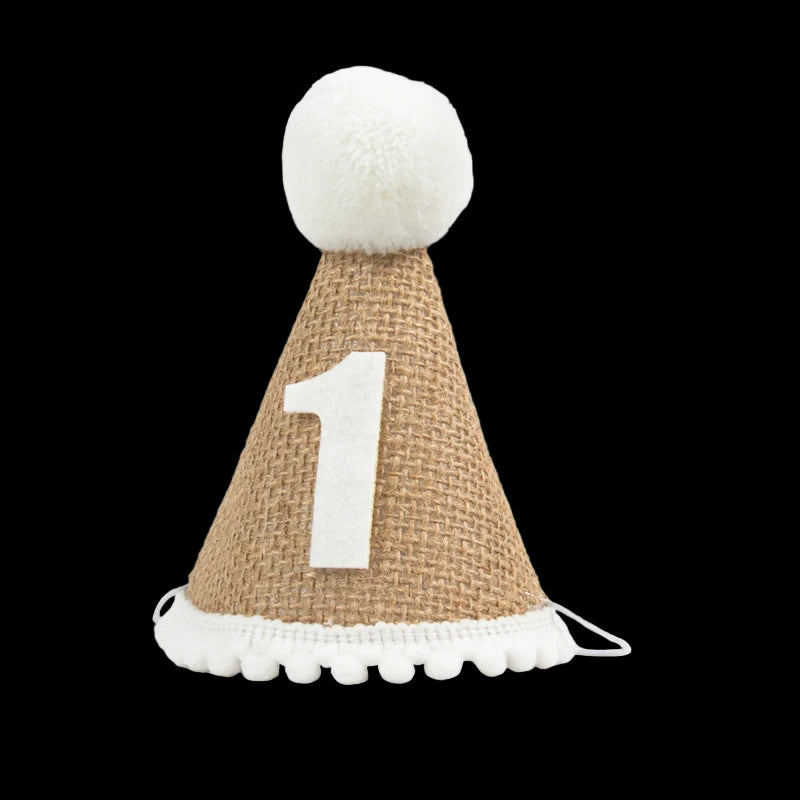 Party hat with a number '1' on a white background