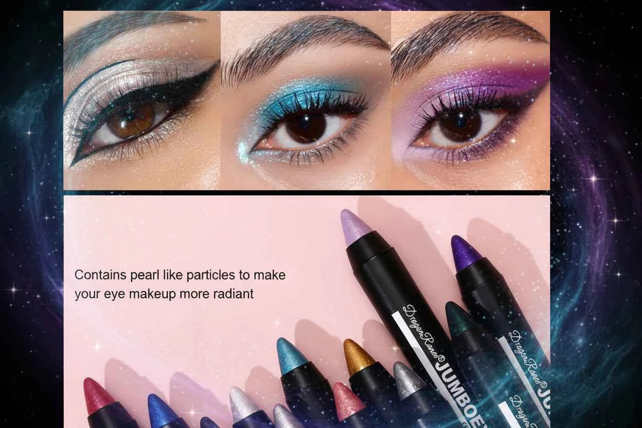 Waterproof Pearlescent Metallic Glitter Eyeshadow Pencil