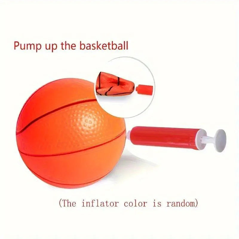 Arcade Basketball Game Set - Indoor/Outdoor Dual Play With Pump & Basketballs