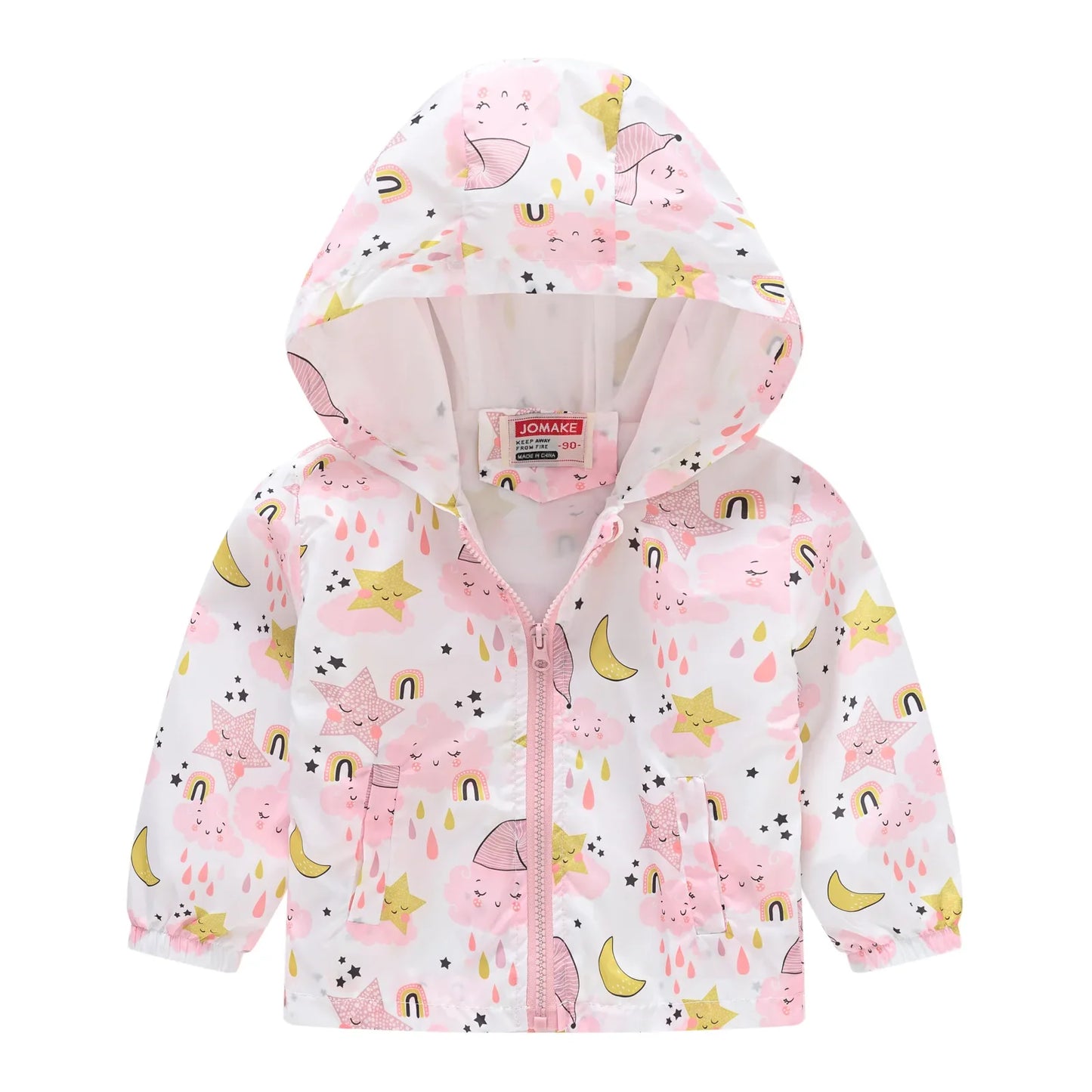 Windbreaker Jacket with Hood and Zip for Children Multivariant-22