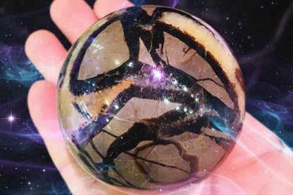 Septarian Sphere Dragon Stone Crystal Ball