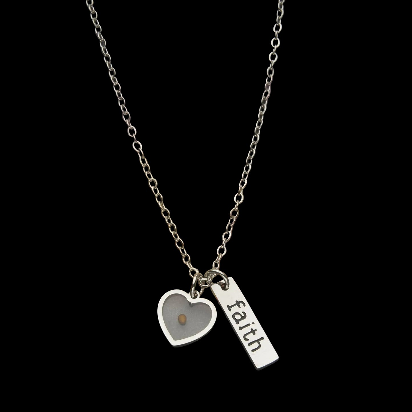 Mustard Seed Necklace for Women Christian Gifts Move Mountains Faith Jewelry