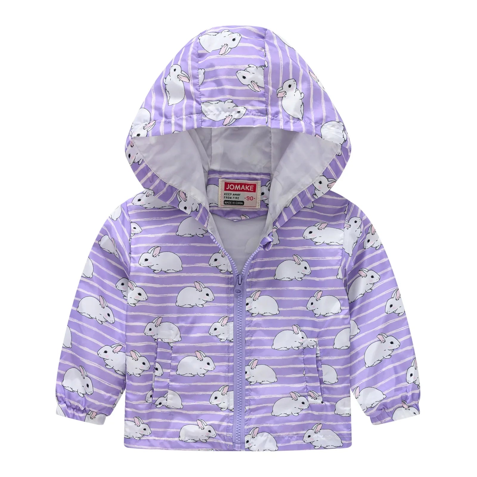 Windbreaker Jacket with Hood and Zip for Children Multivariant-18