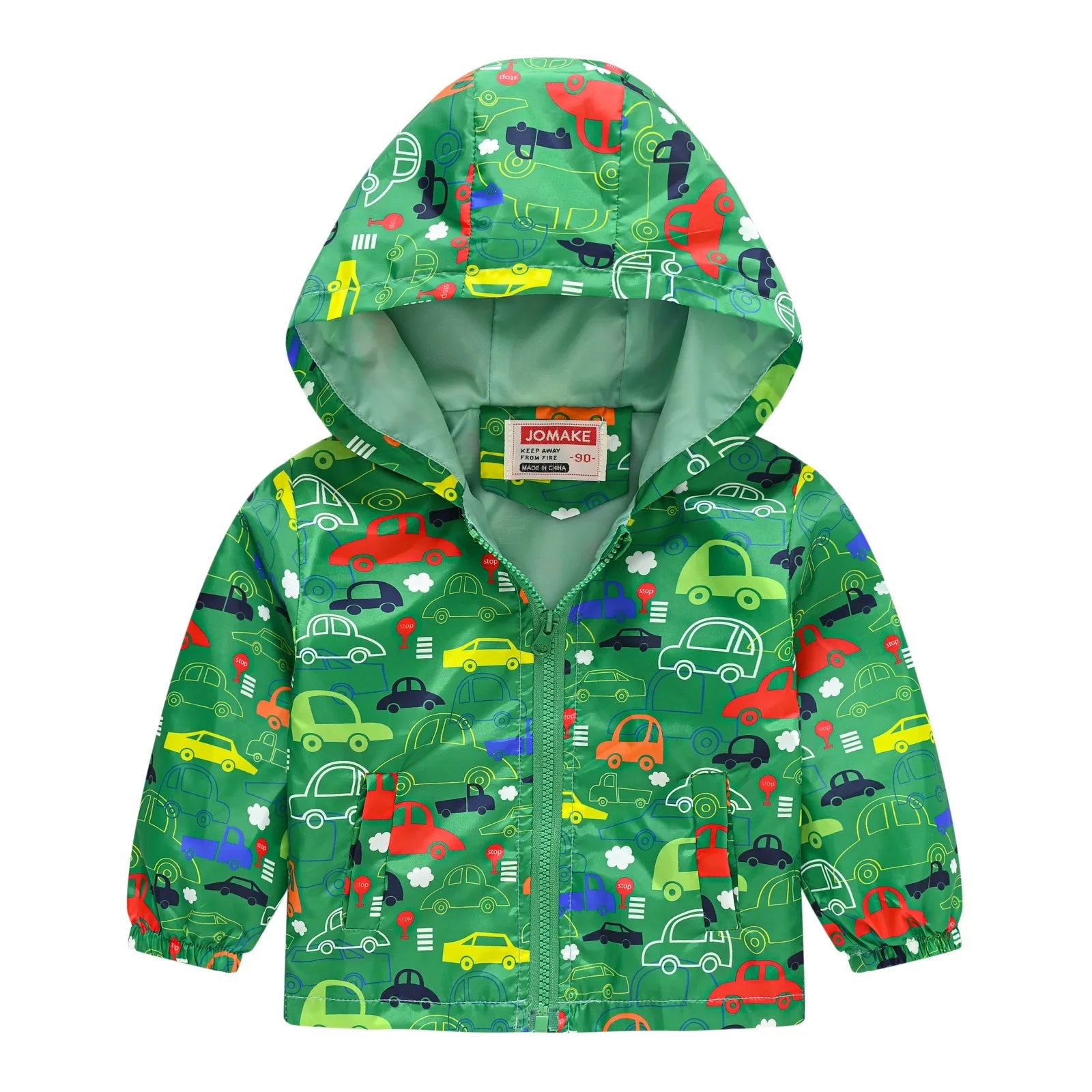 Windbreaker Jacket with Hood and Zip for Children Multivariant-5