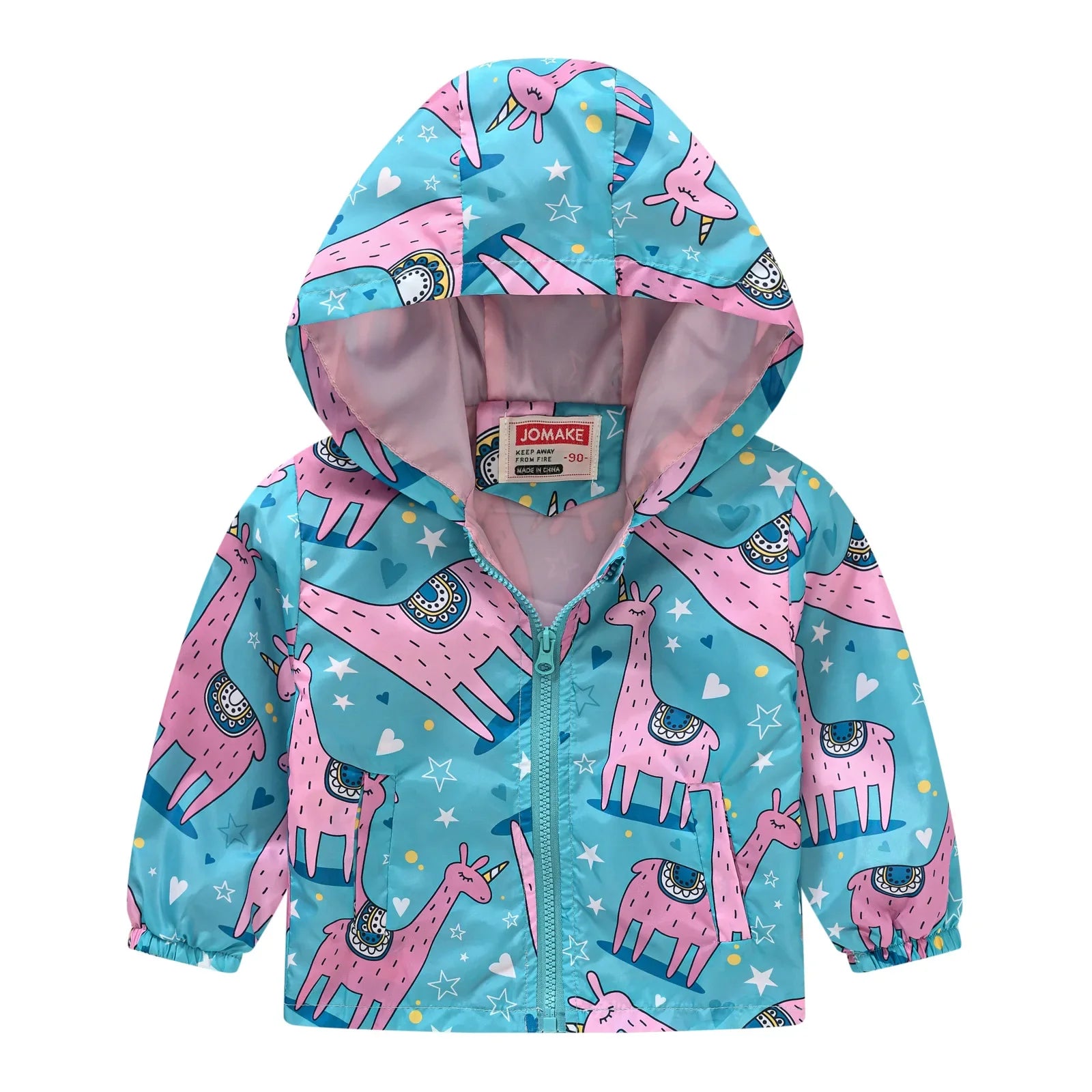 Windbreaker Jacket with Hood and Zip for Children Multivariant-14