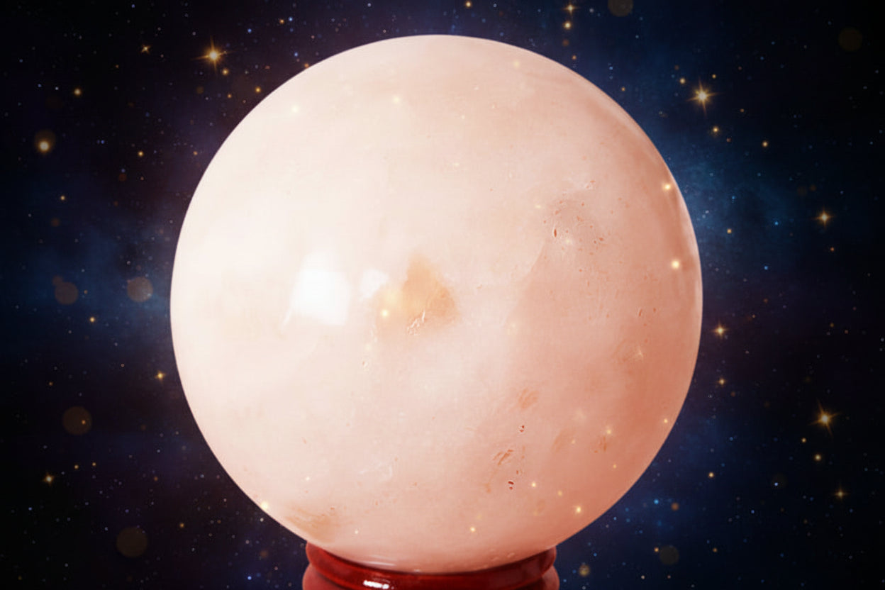 Pink Amethyst Geode Ball for Heart Opening and Healing Energy - Lucky Girl Gifts