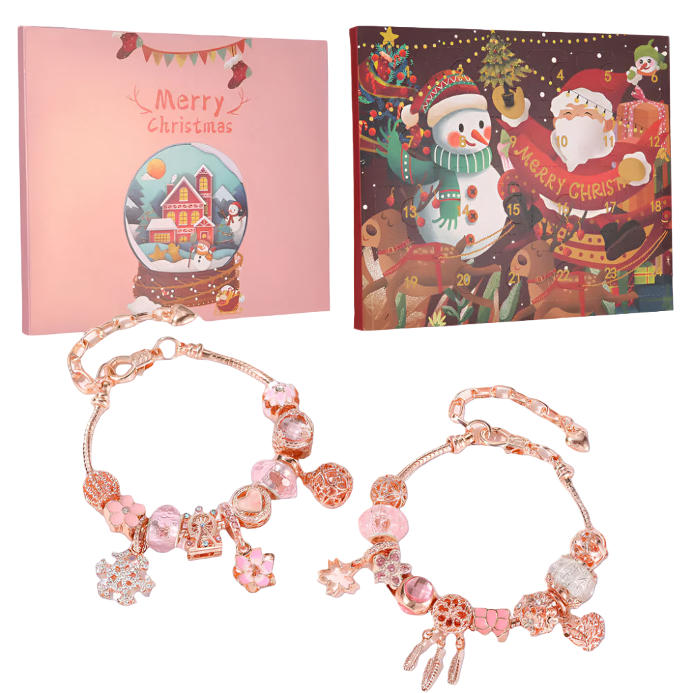 Decorative earrings with Christmas-themed packaging