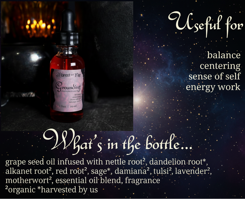 Grounding Oil for Energy Work | Herb Infused Blend - Lucky Girl Gifts