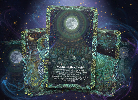 Witch Lines Ancestral Magick Oracle Deck for Intuitive Guidance - Lucky Girl Gifts