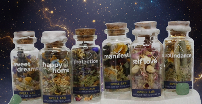 Manifest Spell Jar for Intention Setting and Manifestation Success - Lucky Girl Gifts