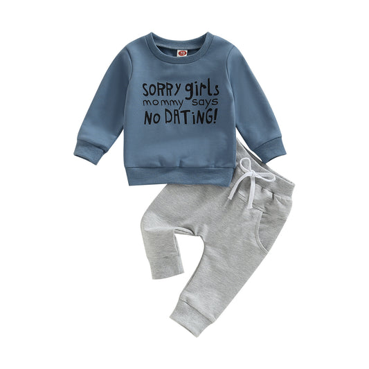 Sorry Girls ...Letter Printing Infant Children's Suit