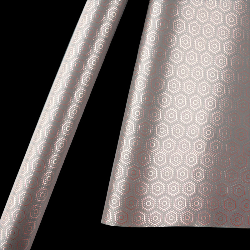 Fabric with a geometric pattern on a white background