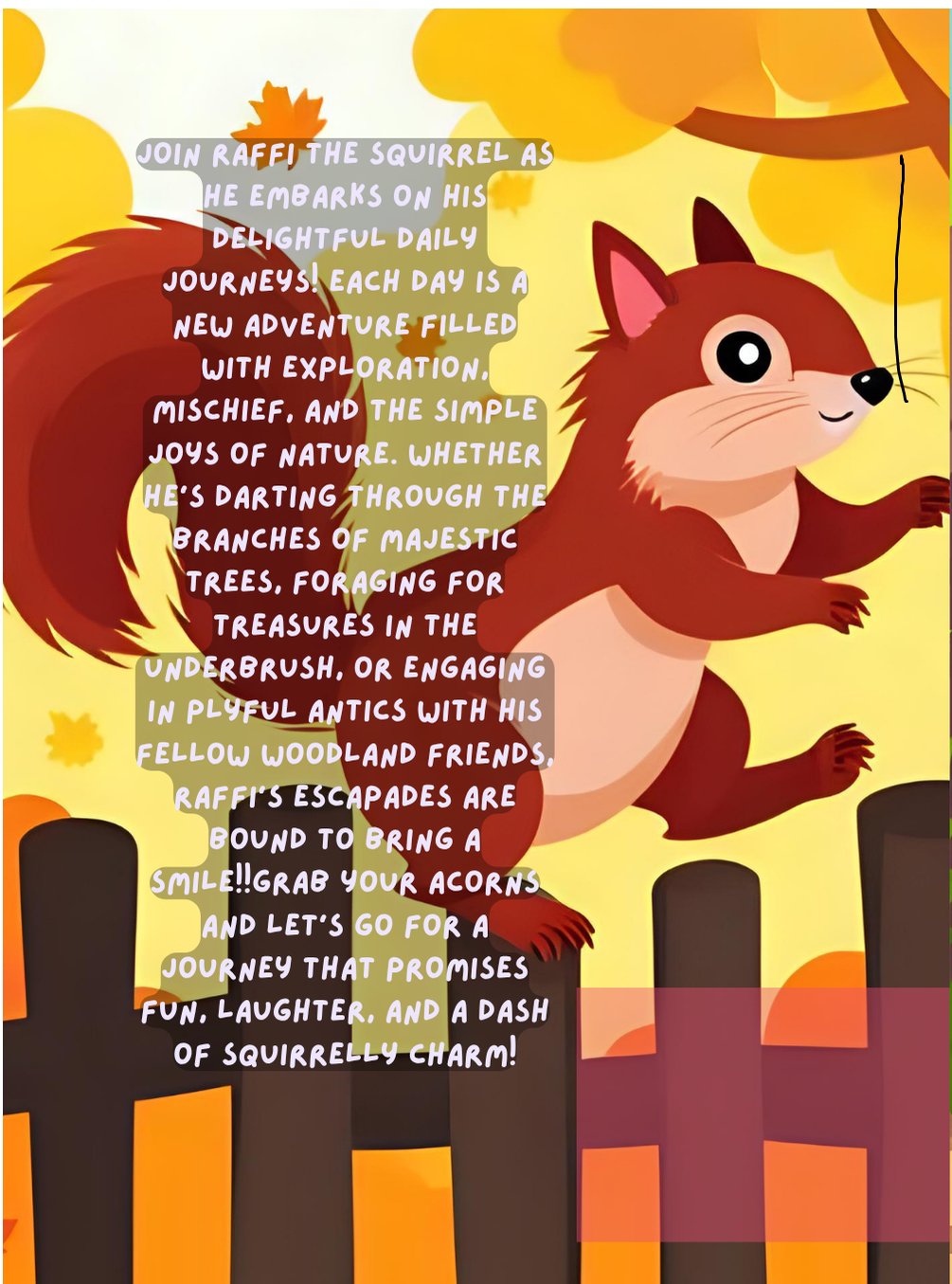 Raffi the Squirrel Plays Hide & Seek! Children's Picture and Bedtime Story Book Silly Squirrel