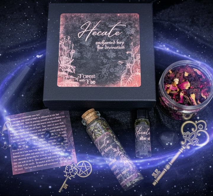 Hecate Enchanted Key Kit - Witch Kit for Rituals and Spells - Lucky Girl Gifts