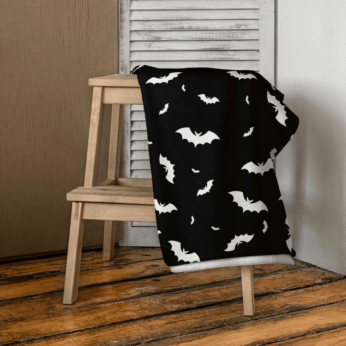 Blackout Batty Beach Towel - Lucky Girl Gifts