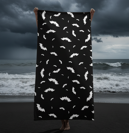 Blackout Batty Beach Towel