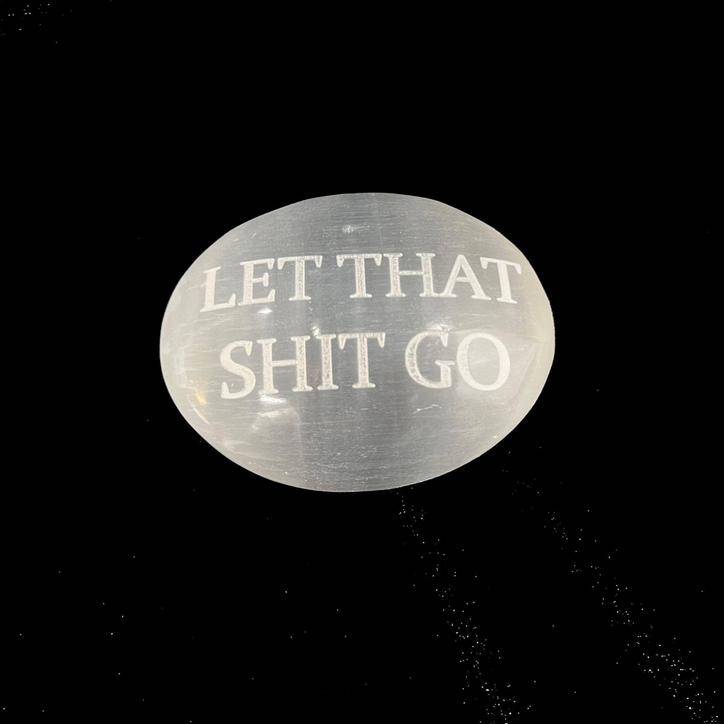 Humorous Selenite Palm Stones