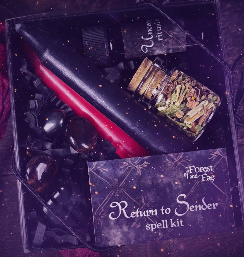 Return to Sender Spell Kit for Powerful Witchcraft Shielding - Lucky Girl Gifts