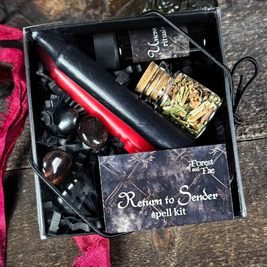 Return to Sender Spell Kit • Witchcraft Shielding - Lucky Girl Gifts
