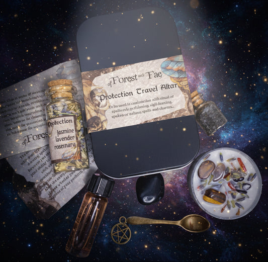 Protection Travel Altar Kit for Rituals & Spells | Witch DIY Set - Lucky Girl Gifts