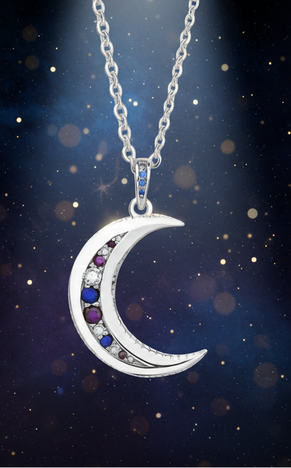 Celeste Moon Necklace - Elegant Celestial Jewelry for Every Occasion - Lucky Girl Gifts