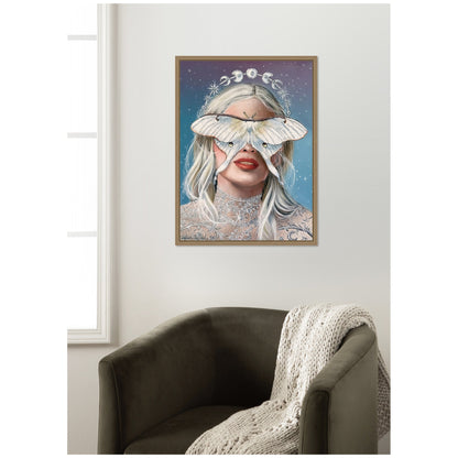 Moon Witch by Charlotte Brindley Framed Canvas Wall Art Print