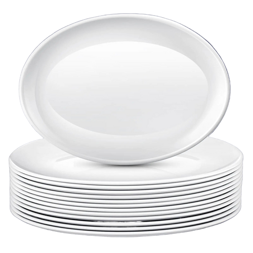 Set of white ceramic bowls on a white background