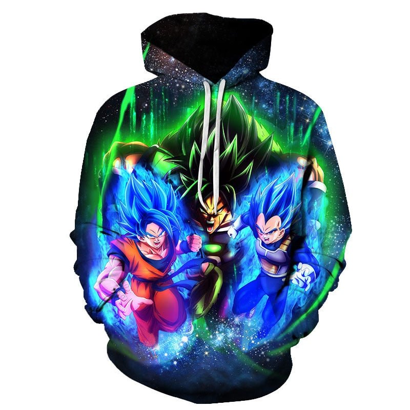 Dragon Ball Z Men's Summer Hoodies 3D Printing Super Saiyan Kid Black Zamasu Vegeta Jiren Dragonball Sweatshirt Hoodie-1