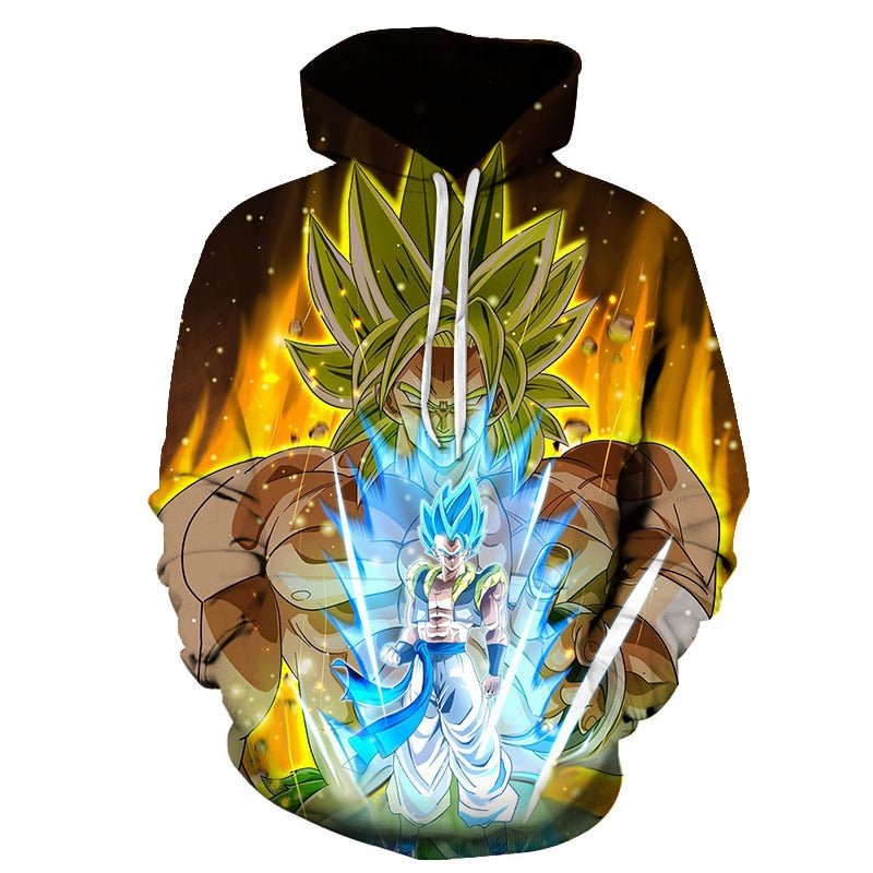 Dragon Ball Z Men's Summer Hoodies 3D Printing Super Saiyan Kid Black Zamasu Vegeta Jiren Dragonball Sweatshirt Hoodie-2