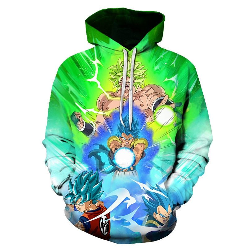 Dragon Ball Z Men's Summer Hoodies 3D Printing Super Saiyan Kid Black Zamasu Vegeta Jiren Dragonball Sweatshirt Hoodie-3