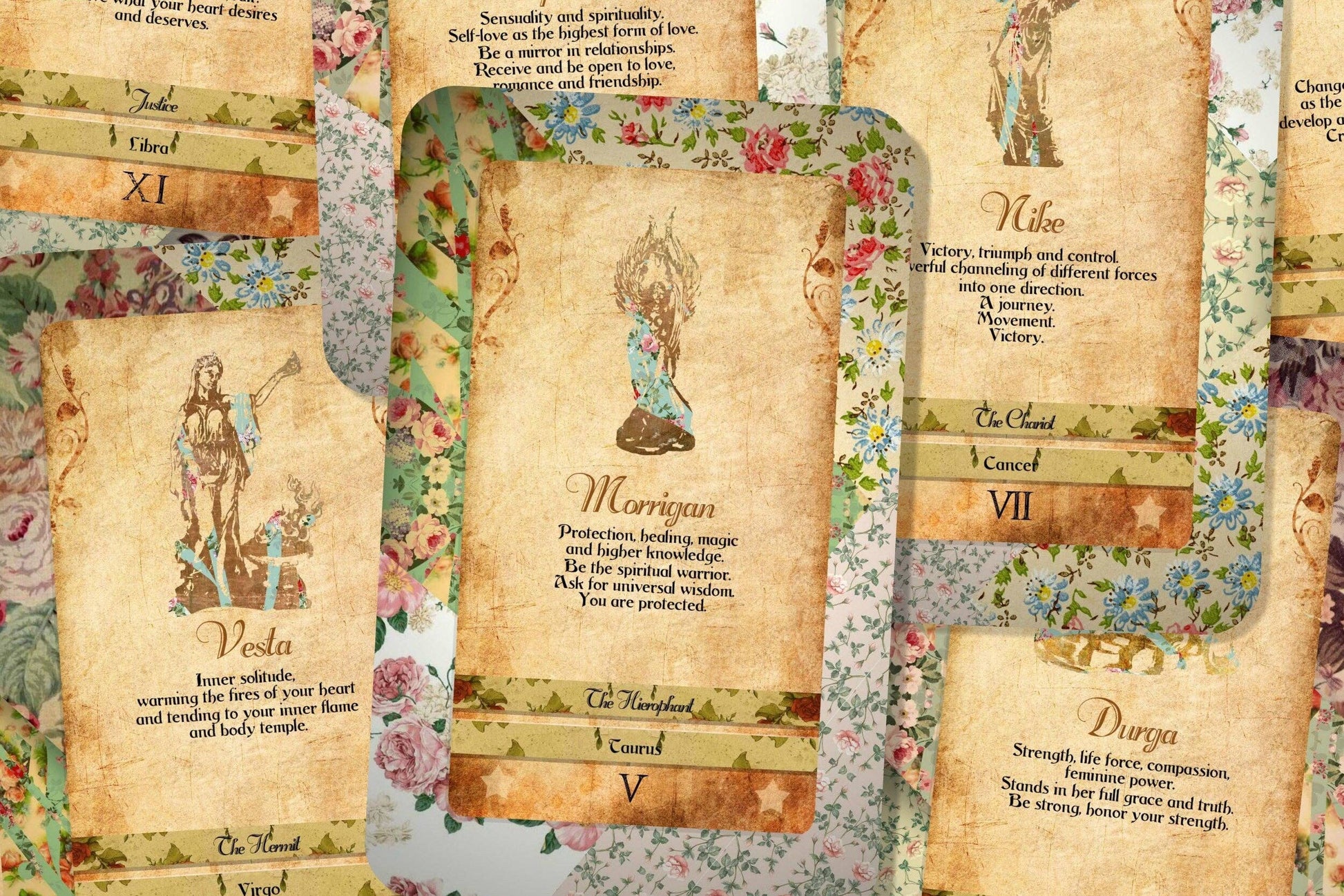 Tarot Deck - Goddess Power Cards - Major Arcana - Sacred Fem-2