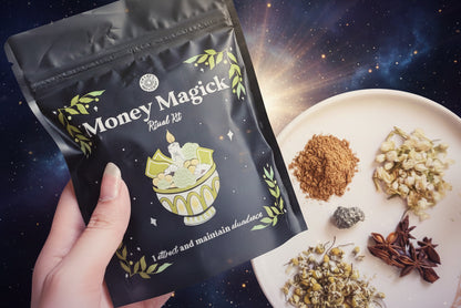 Money Magick Kit for Prosperity and Abundance Rituals - Lucky Girl Gifts