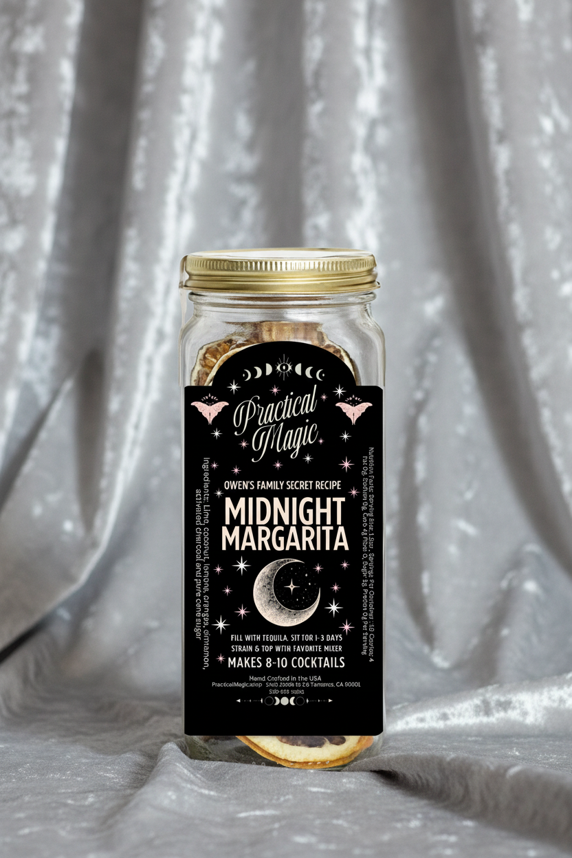Midnight Margarita Craft Cocktail Infusion Drink Kit -Jar