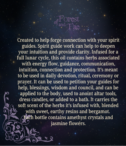 Spirit Guide Anointing Oil - Herb Infused Ritual Oil for Spiritual Connection - Lucky Girl Gifts