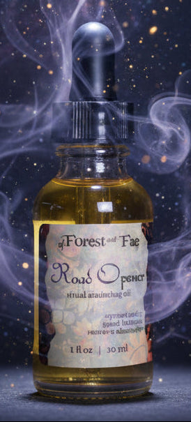 Road Opener Ritual Oil | Herb Infused Anointing Oil for Success and Clarity - Lucky Girl Gifts