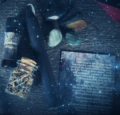 Boundaries Spell Kit for Witchcraft Protection and Creating Sacred Space - Lucky Girl Gifts