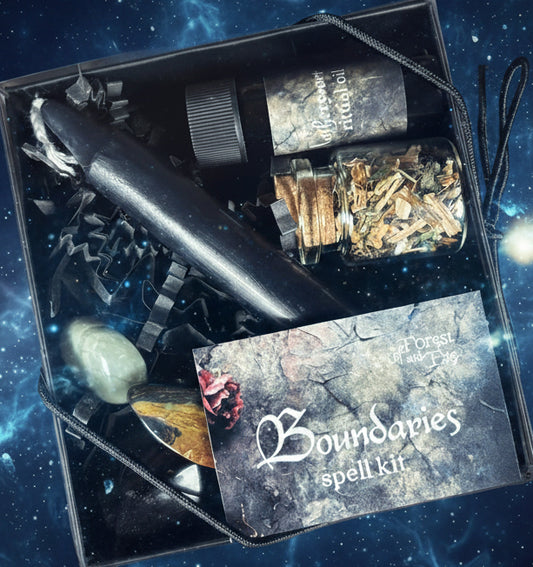 Boundaries Spell Kit for Witchcraft Protection and Creating Sacred Space - Lucky Girl Gifts