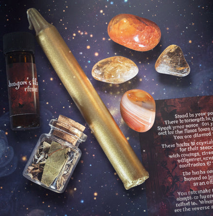 Empowered Spell Kit for Courage & Strength in Witchcraft - Lucky Girl Gifts