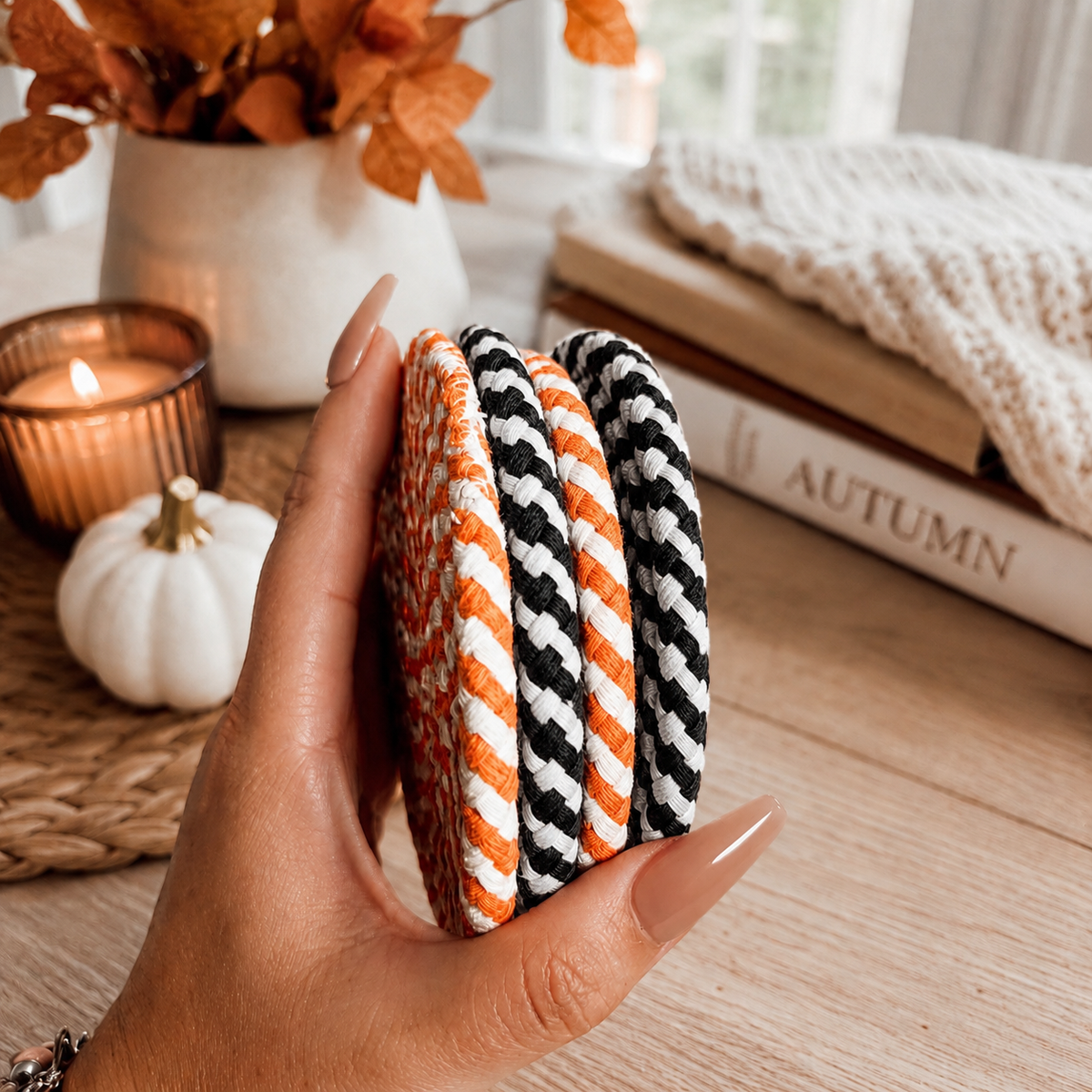 Fall Fabric Coasters - Lucky Girl Gifts