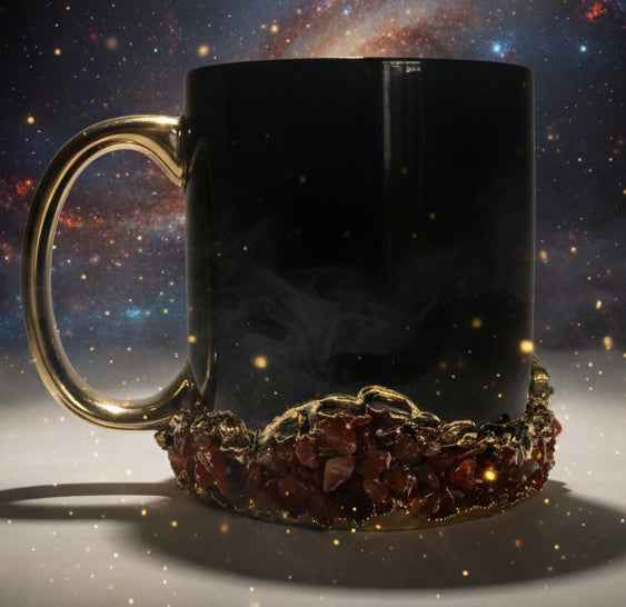 Sediments Black Ceramic Mugs Set - Set of 2 Stylish Coffee Cups