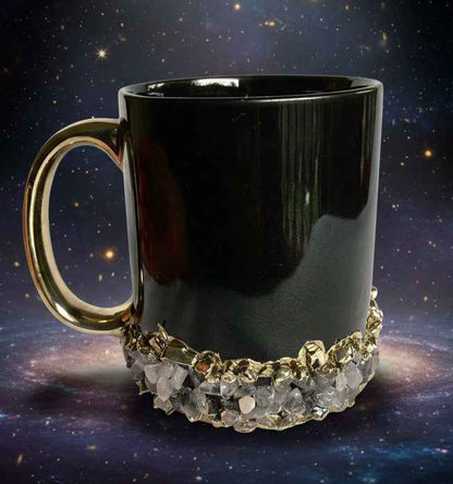 Sediments Black Ceramic Mugs Set - Set of 2 Stylish Coffee Cups