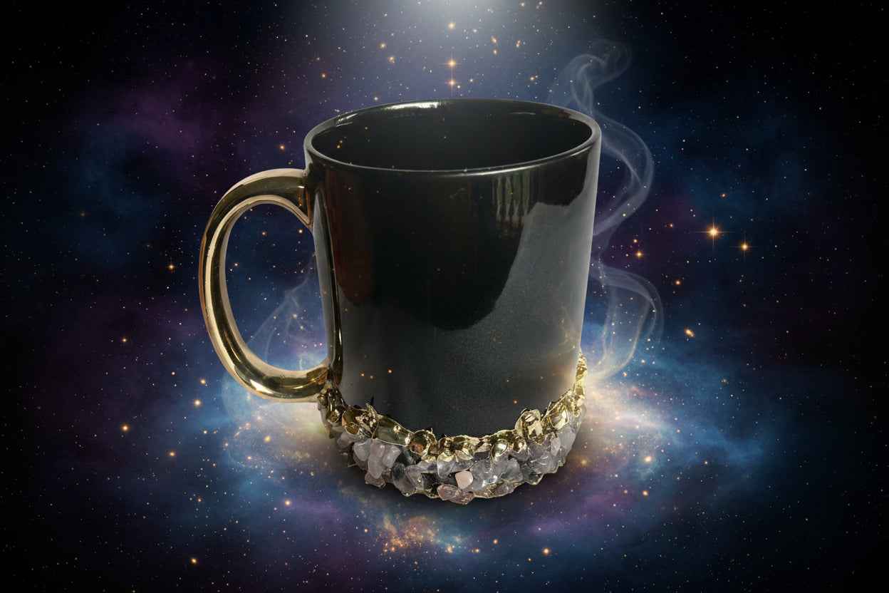 Sediments Black Ceramic Mugs Set - Set of 2 Stylish Coffee Cups