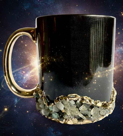Sediments Black Ceramic Mugs Set - Set of 2 Stylish Coffee Cups