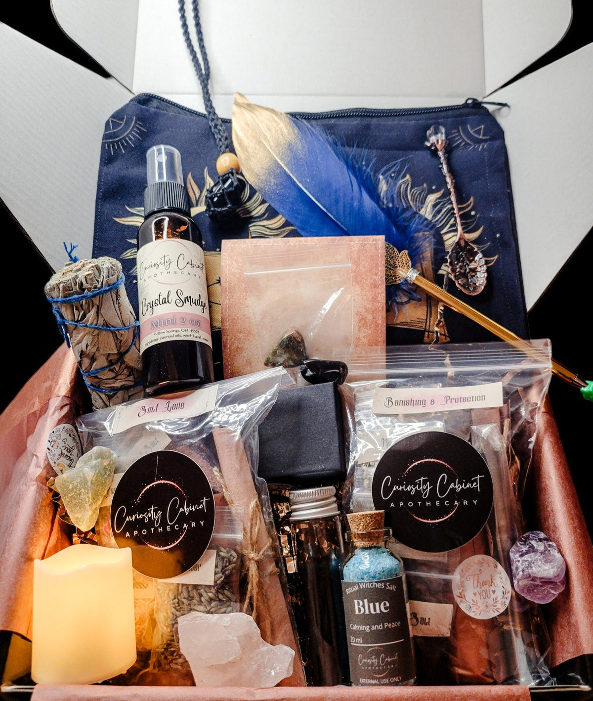Large Witchcraft Mystery Box Gift Set - Surprise Witchcraft DIY Occult - Blind Date with a Witch - Feminine Witchy Gifts - Boo Basket - Lucky Girl Gifts