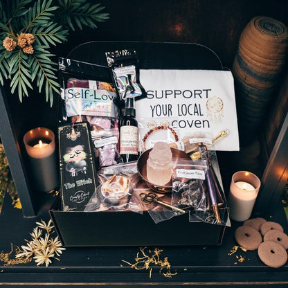 Large Witchcraft Mystery Box Gift Set - Surprise Witchcraft DIY Occult - Blind Date with a Witch - Feminine Witchy Gifts - Boo Basket - Lucky Girl Gifts