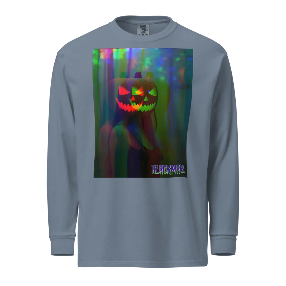 Black Magic Halloween Shirt Unisex Garment-Dyed Heavyweight Long Sleeve Shirt
